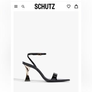 Schutz ELISHA PATENT LEATHER SANDAL